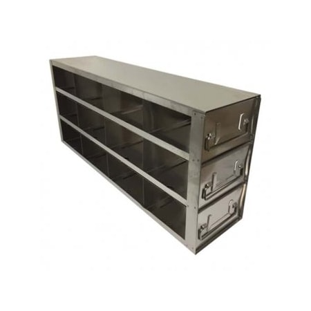 Cole Parmer Slide-Out Freezer Rack, 3", 4x3 Array 247482